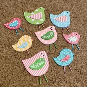 Wooden bird decor